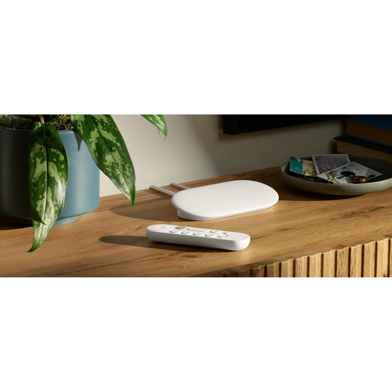 Google TV 4K Streaming Device – Voice Remote, HDR (Porcelain)